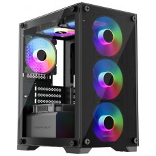 CAJA MICROATX XC-201 GLASS ARGB KEEPOUT (Espera 4 dias)